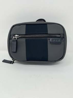 Tumi Harrison Toiletry Bag Gray Black Nylon